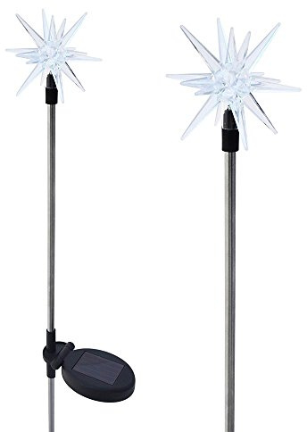 Solaration 1011-2 Sparkling Solar Star Lights Garden Stake (Set of 2)