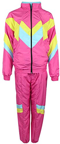 Foxxeo Premium 80er Jahre Kostüm für Herren Damen Trainingsanzug Assianzug Assi Gr. S – XXXXL