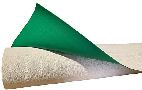 Falconieri Mollettone Tovaglia Panno Verde Gommato Tavolo da Gioco Double Face Verde altezza 140 cm (140 x 220)