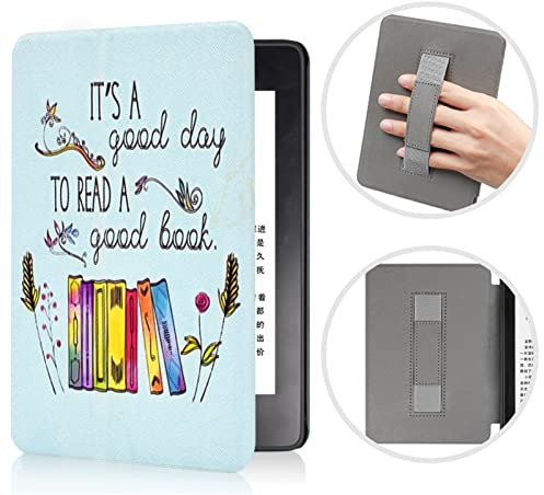 CCOO Brandneue Kindle Paperwhite Hülle - Smart Cover mit Handschlaufe und Auto-Sleep-Wake-Funktion für Kindle Paperwhite 10. Generation 2018 Veröffentlicht
