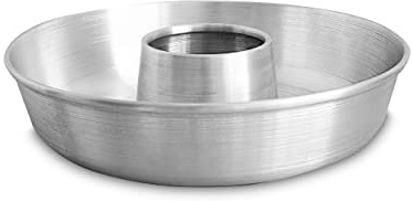 GLOBE ROCKET Aluminum Ring Cake Pan 8 in (Top Outer Rim) - Ring Mold - Tube Cake Pan with Center Core - Flan Molds for Baking - Chocoflan Mold