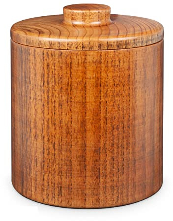 Hand Crafted 1.2L / 40 oz Solid Wood ice Bucket with lid