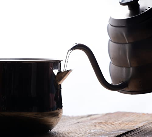 Pentolino Per Bagnomaria Bolliatte Bain-Marie Casseruola con Doppia Parete Vaporiera a Forma di Mestolo Pentola in Acciaio Inox Lattiera Con Fondo a Induzione.