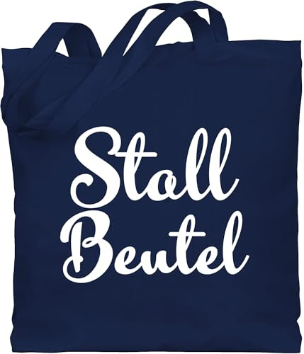 Shirtracer - Baumwolltasche - Pferde - Taschen - Stallbeutel Bubble Schrift