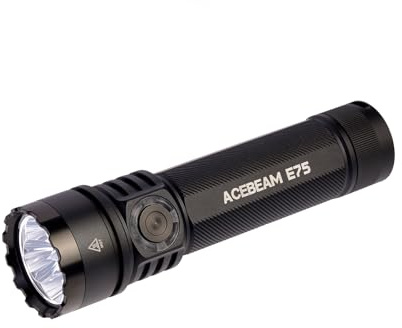 ACEBEAM E75 3000 High Lumens Torch with Magnetic Base, Super Bright LED Torch Rechargeable, IPX8 Water-Resistant Tactical EDC Flashlight, 26 Days Super Long Lasting for Camping,Everyday Use