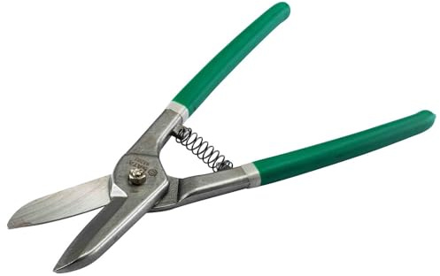 SATA ST93204 - Tijeras de hojalata (350 mm, 14 pulgadas) para un corte recto con mango ergonómico y dentado y mecanismo de resorte