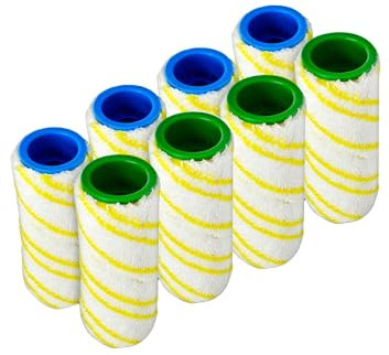Invest 8 Stück Ersatzrollen Kompatibel mit Kärcher FC5 FC7 FC3 FC3D Staubsaugerbürste Kärcher 2.055-006.0 Ersatzrollen Bürstenrolle