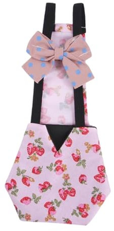 Baoblaze Hühnerwindeln, Entenwindeln, Haustier-Hühnerwindeln, verstellbare wasserdichte Wiederverwendbare Entenkükenwindeln, Gänsebekleidung, Haustierwindeln, Dunkelrosa