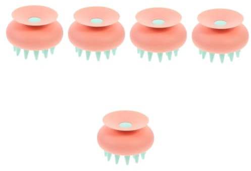Beavorty 5 Stück Shampoo Bürste Kopfhaut Massagegerät Shampoo Anticaida Kopfhautwäscher Kopfhautbürste Dusche Shampoo Massagegerät Bürste Kopfhaut Kopfwäscher Kleine