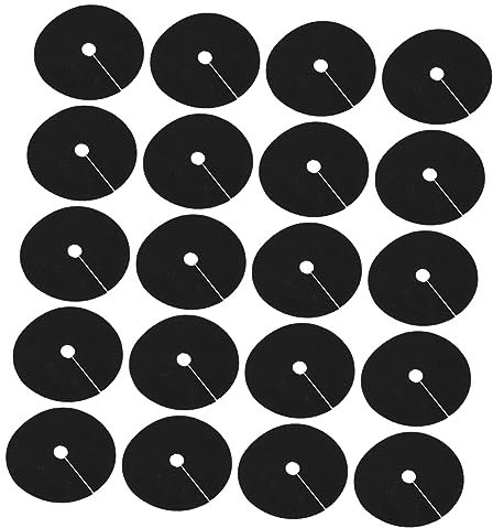 KITANDOVE 40st Unterlegplane Baumstammschutzgitter Unkrautmattenstoff Baumring Baumscheiben-pflanzenabdeckung Jäten Tuch Anti-Gras-gewebe Baumpflanzscheibe Gefühlt Runde Barriere Black Vlies
