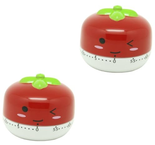 COLLBATH 2 Pezzi Timer Da Cucina Con Sveglia A Forma Di Pomodoro E Conto Alla Rovescia Per Cucinare E Cucinare Lezioni Per Bambini in Età Prescolare