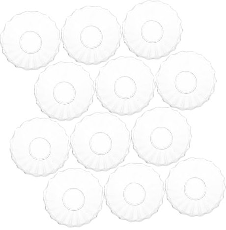 HOLIDYOYO 12 Pezzi Vassoio per Raccolta Liquidi Candele Protezione Antigoccia Base per Aromaterapia Casa Ristorante Hotel Riutilizzabile