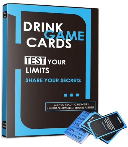 Faburo Drinking Card Game, 60 Challenge Cards for Adults