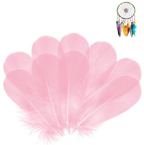 sturiz 400 STK Rosa Federn zum Basteln Bastelfedern Feder Bastel Federn Federrock 5–12 cm Rosa Hahnfedern Natürliche Feder Deko für DIY-Handwerk Hochzeit Dekorationen Traumfängerzubehör