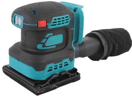 Asixxsix Sander Orbital sans Fil, 8000 à12000 Tr/Min à Haute Vitesse sans Balais sans Balais électrique Ponceuse à Main avec Collecteur de Poussière et 15 Sableuses