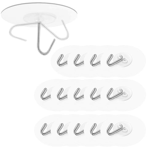 PangWuu 15er-Set Metallhaken, 6cm x 6cm | Haken zum Aufhängen für Zuhause und Büro, vielseitige Wandhaken Metall für die tägliche Aufbewahrung und Organisation