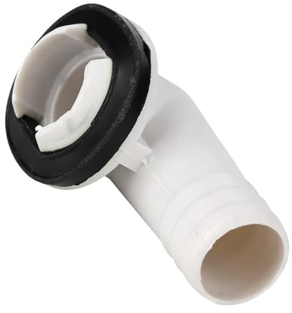 HERCHR Drain Elbow Connector, 1.9x1x1.1in ABS Right Angel Air Conditioner Drain Outlet Connector Drainage Pipe Fitting for Window Mini Split Units