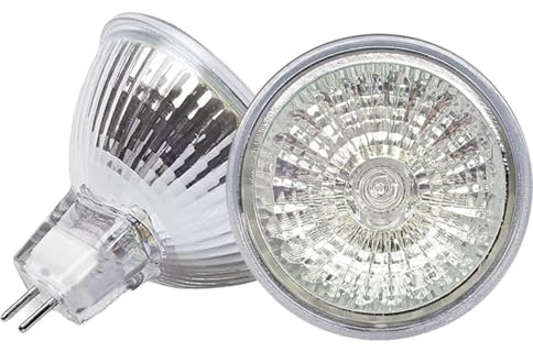 UGEFKMQ 1PCS MR16 Halogenlampen 12V / 24V / 220V 10W 20W 35W 50W GU5.3 Halogenstrahler warmweiß für Schienenbeleuchtung, Einbauleuchten 24V 10W