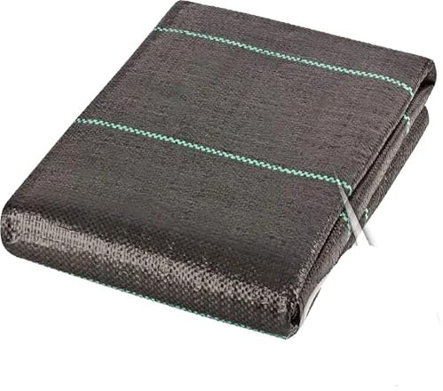 XUWEWI Membrana Diserbante Tessuto barriera Contro Le Erbacce Resistente, for Il Controllo delle, Tappetini in Gomma for Esterni Antiscivolo, Polietilene con Blocchi di(200X1000cm)