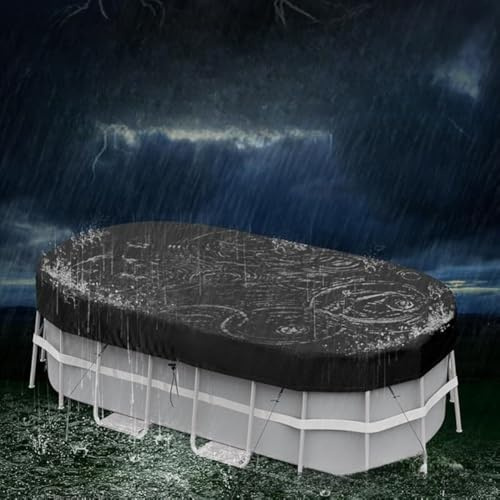 Para cubierta de piscina rectangular con cubierta solar ovalada para piscinas de superficie