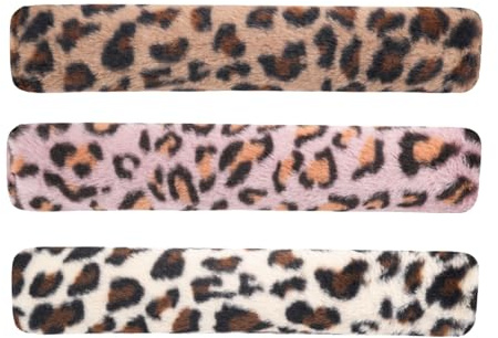 hogtnd 3pack Velvety Leopards Print Kittens Pillows Toy Cats Stress Reliefs Cushion Toy for House Cats Indoor Interactively Play Cats Pillows
