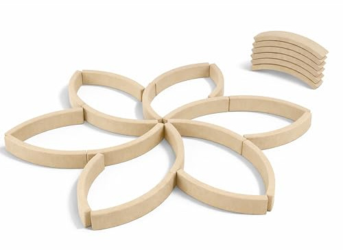 WISSNER® Natur Bogensteine RE-Wood (24 Stück) – Montessori Lernspielzeug