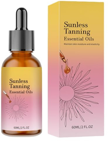 Gotas Autobronceadoras Intensificador de Bronceado 60 ml | Gotas de Bronceado sin Sol Para Viajes Playa Vacaciones Exterior Rostro Cuerpo Prevención Quemaduras Solares