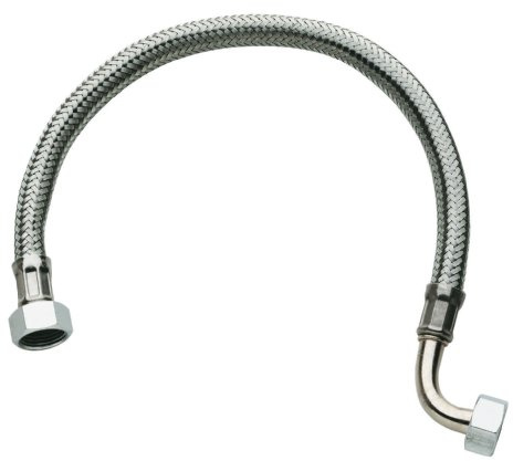 GROHE Anschlußschlauch (Original Ersatzteil, Langlebig, Robust, Herstellergarantie: 5 Jahre, Passgenau), Chrom, 45704000