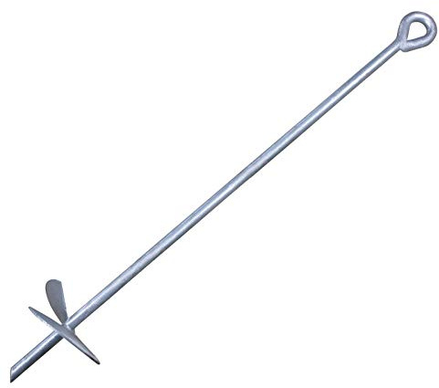 ALPIDEX Bodenanker Bodenschraube Bodenhaken Slackline Erdanker 70 cm | Schraubanker, Eindrehanker, Erdspieß, Befestigungsanker, Stahl verzinkt, korrosionsbeständig, Spielturm, Schaukel, 2,5 t