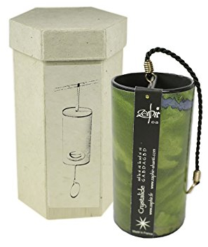 Klangschalen-Center Zaphir Klangspiel Crystalide - Set mit Box für Transport und Aufbewahrung - 8072-L - Windspiel, Länge ca. 12,5 cm, Ø ca. 6 cm