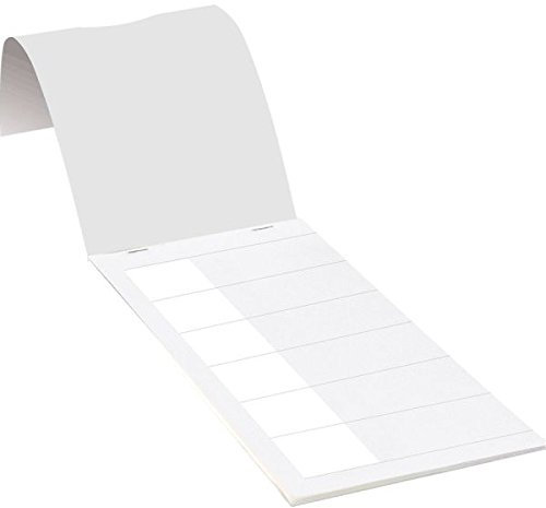 LEMAX® Kabelmarkierer zum Selbstbeschriften,weiß,Folie,selbstklebend,230x25mm,30/Heft