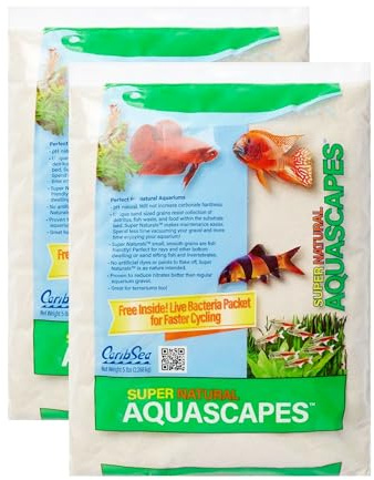 Carib Sea Super Natural Moonlight Sand for Aquarium – 5 lb Each – Ideal for Freshwater Aquaria – Perfect for Discus, Tetras, Angelfish, and More – (Pack of 2)