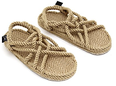 Nomadics JC with sole Unisex-Erwachsene Sandale aus Seil Camel, 38