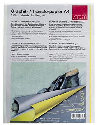 AMI Graphitpapier A4, 5Bg., gelb