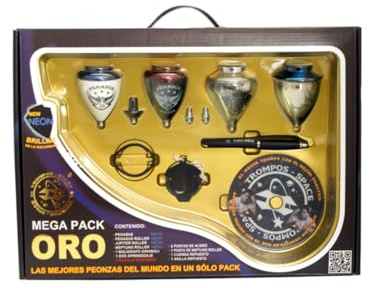 Xtreme - Maletín Trompos, color oro neón (Space 008000041)