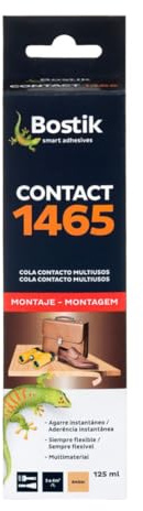 Bostik Cola de Contacto de Multiuso - Ámbar Tubo 125 mL | Contact 1465 - Fuerte y duradera - Interior y Exterior