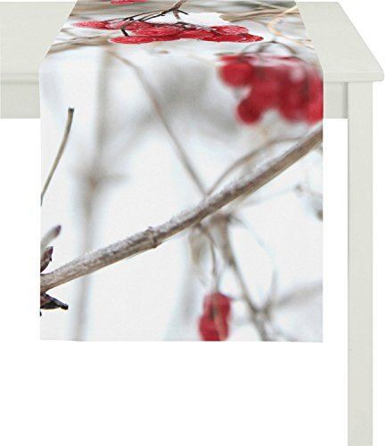 APELT 8019_Fb.30 Tischläufer 48 x 135 cm Vogelbeeren