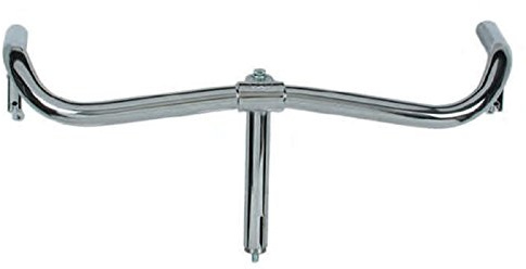 Manubrio CONDORINO Cromato in Acciaio Bici Olanda / Sport / Trekking / City Bike CON LEVE