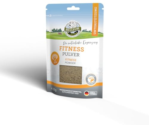 Bellfor Polvere fitness per cani 250 g – Mangime complementare con proteine degli insetti e aminoacidi per cani attivi