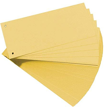 Falken Karton-Trennstreifen 10,5 x 24 cm (gelb)