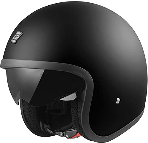 Bogotto V537 Solid Jethelm, schwarz, XS