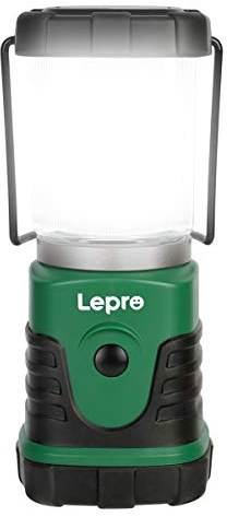 Lepro Lampada da Campeggio LED, Lanterna da Campeggio a Pile Leggero e Portatile, 4 Modalità di Illuminazione, LED Luce di Emergenza per Campeggio, Escursionismo, Pesca (Batteria non inclusa)
