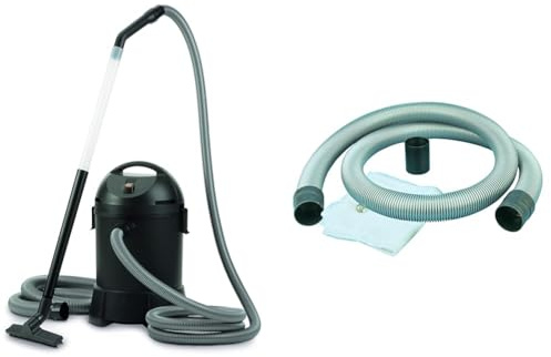 Oase 50529 PondoVac Classic Teichschlamm Sauger 1400 W 3000 l/h - Reinigung und Wasseraufbereitung inklusive 4 SaugdüSen für Gartenteich Schwimmteich & 55448 Verlängerung Ablaufset Pondovac