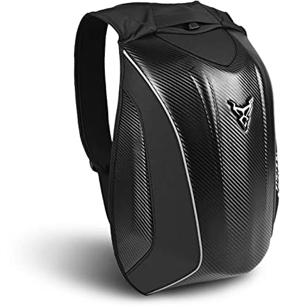WHYUNM26 Herren Motorrad Hecktasche Sitztasche Kohlefaser Wasserdichter Motorrad Rucksack Gepäcktasche Moto Dual Use Tankrucksack