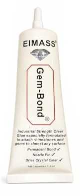 Gem-Bond® Strass-Kleber, klarer Kleber mit Stiftdüse, 1 Stück (110 ml))