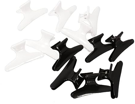 KAIAIWLUO Pinces à Cheveux Papillon,12 PCS Pinces à Papillon de Salon Antidérapantes Griffe de Coiffure Barrettes Accessoire Cheveux pour femmes 8CM