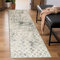Carvapet Läufer Teppich 60x210cm rutschfest Lang Küchenteppich Waschbar Teppichläufer Weiche Mikrofaser Geometrisch Tribal Flächenteppich Laufteppich(Grau)