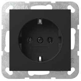 Steckdose o.Kr. Schwarz 4466005 4010337095071 Gira