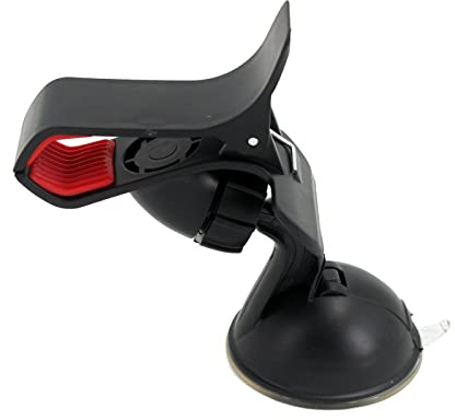 Pomurom Supporto per Telefono per Auto, Universale per Smartphone, Girevole a 360 Gradi, per Parabrezza, Nero