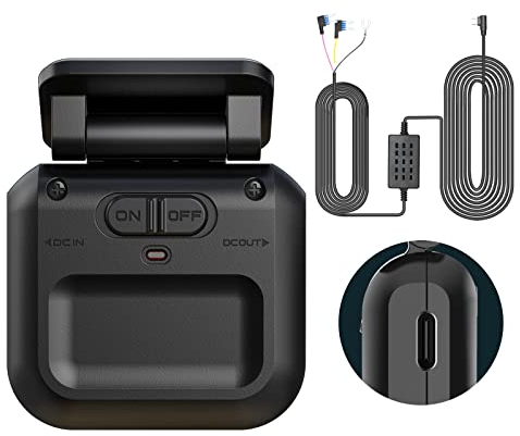 Neideso Typ-C-Hardwire-Kit mit Radarerkennung, geeignet für N300/N700 und Typ-C-Schnittstelle, Dashcam, 12 V-24 V bis 5 V/2,5 A, mit Niederspannungsschutz, 24-Stunden-Radarerkennung, Parküberwachung